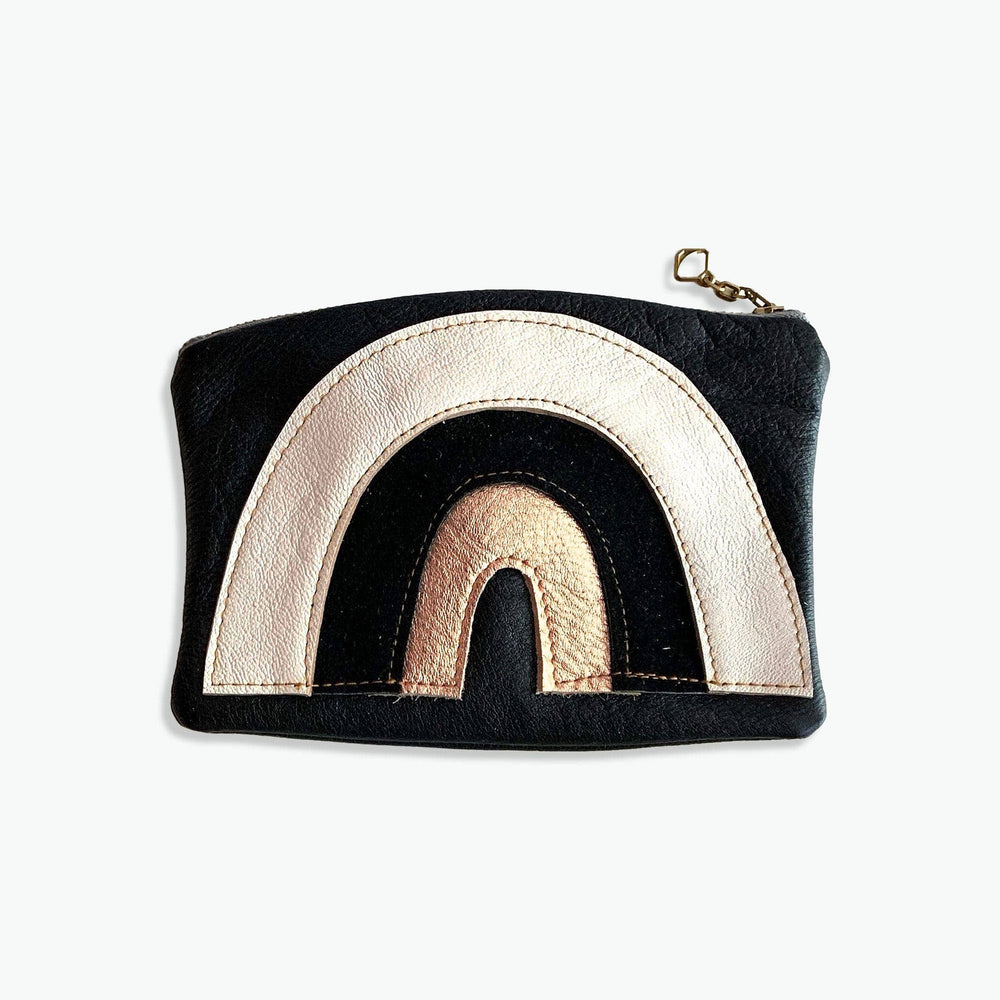 
                  
                    RAINBOW RECYCLED LEATHER POUCH
                  
                