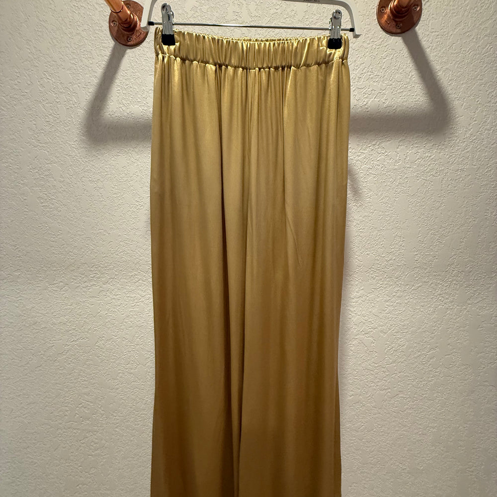 GOLD SILKY PANTS