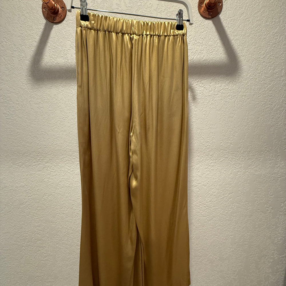 GOLD SILKY PANTS