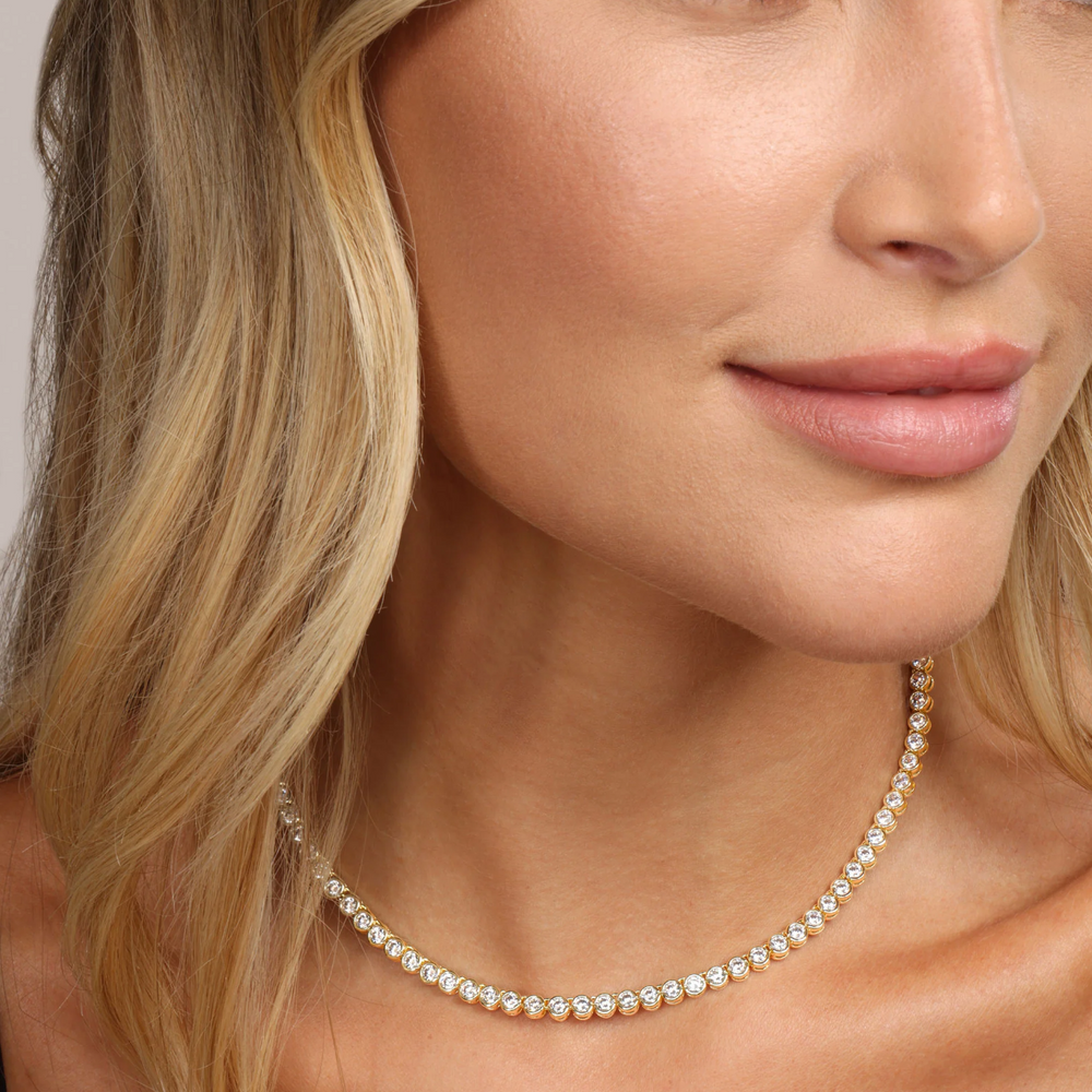 
                  
                    BARONESS TENNIS NECKLACE 15"
                  
                