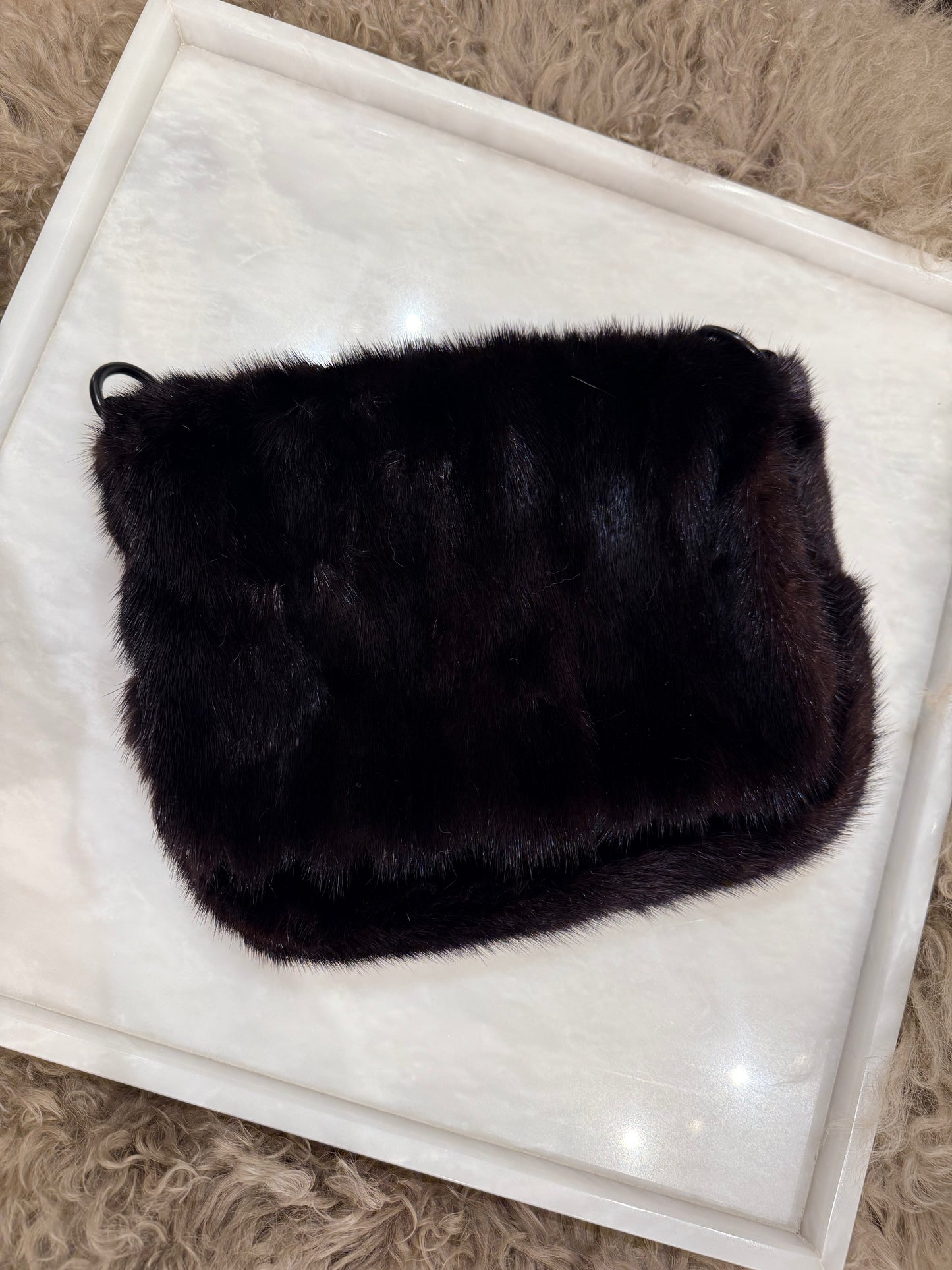 DO-OVER FUR CROSSBODY BAG