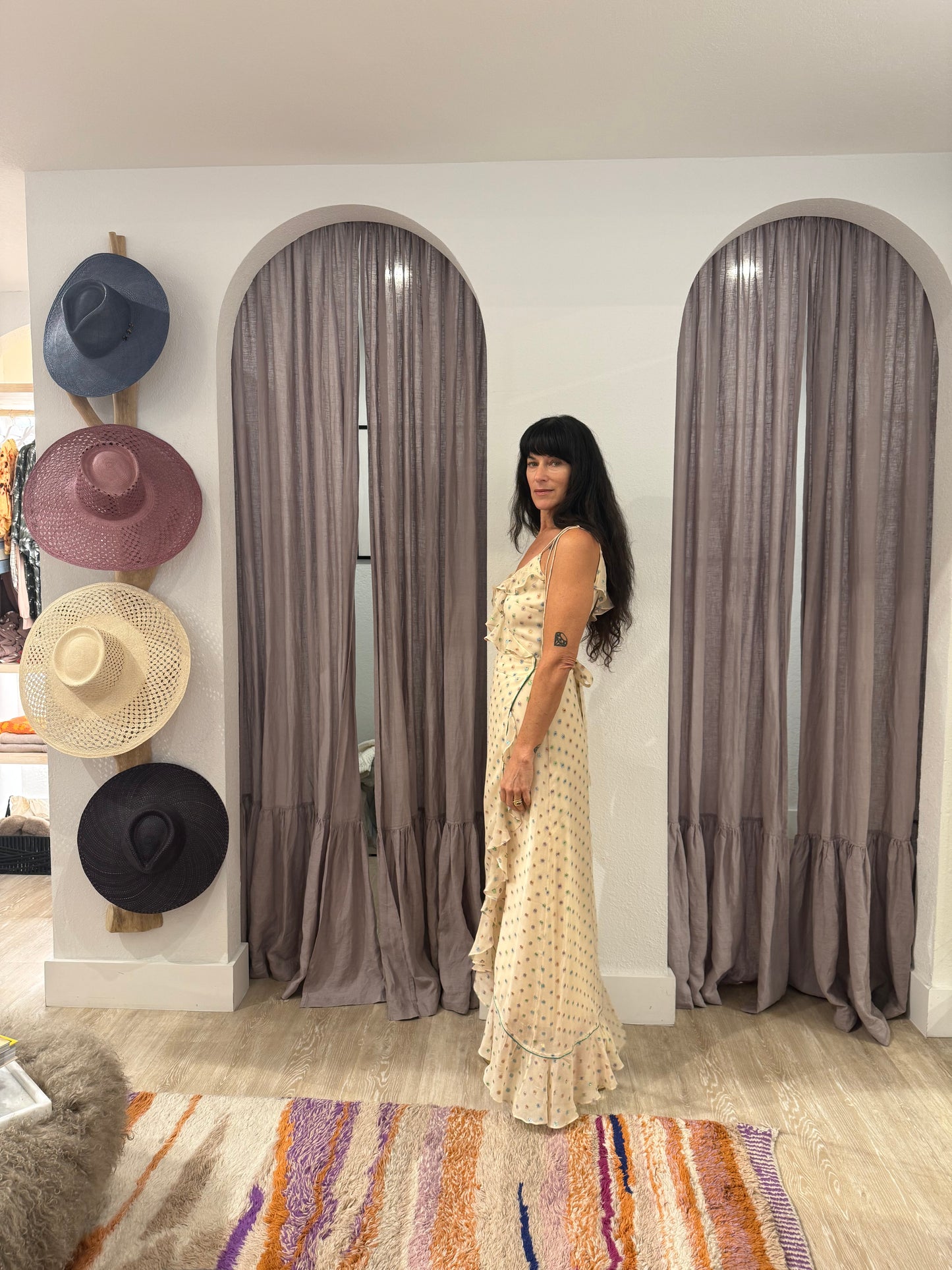 rainbow maxi dress SASSAFRASS RAINBOW MAXI DRESS XS