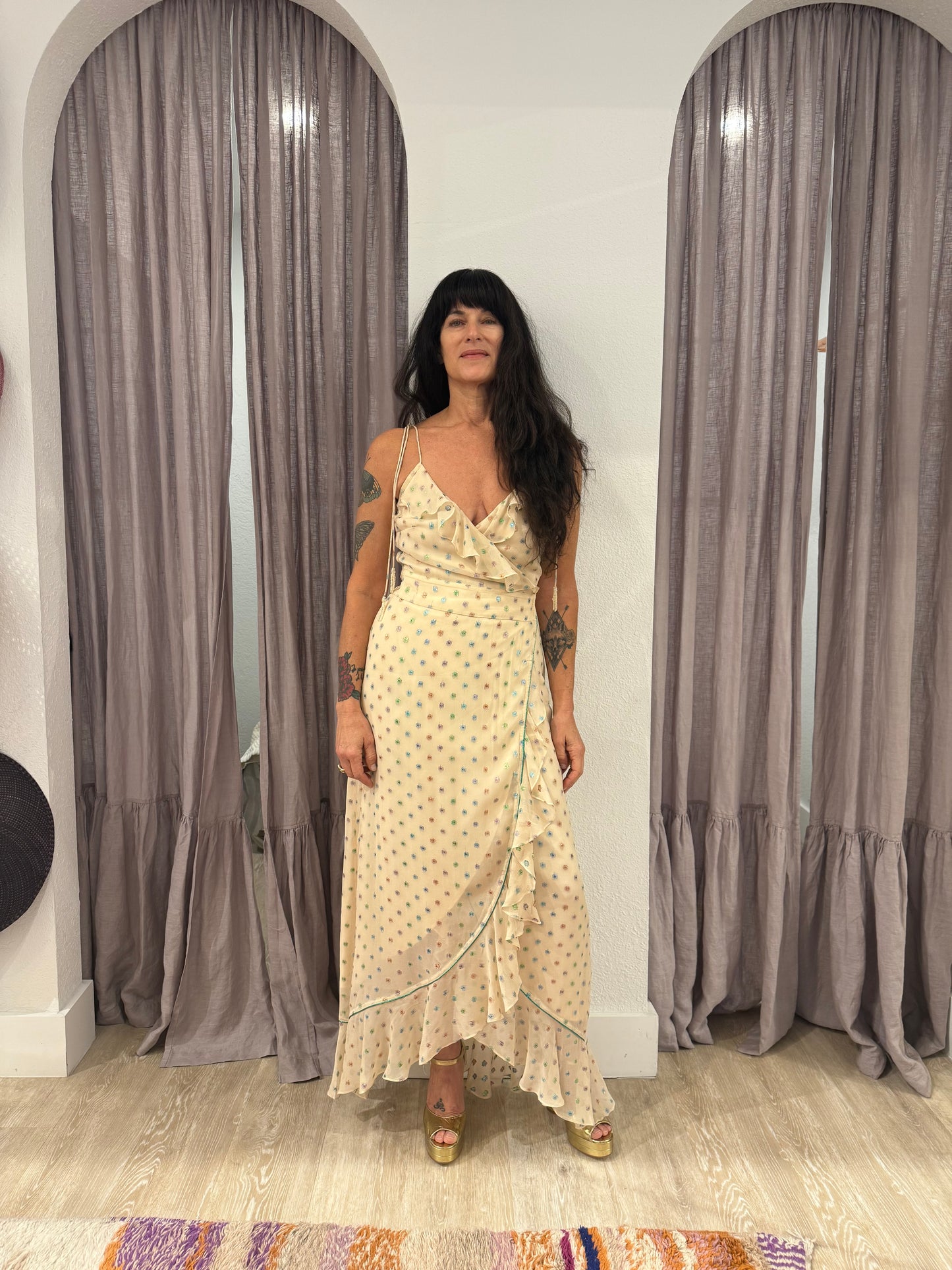 SASSAFRASS RAINBOW MAXI DRESS