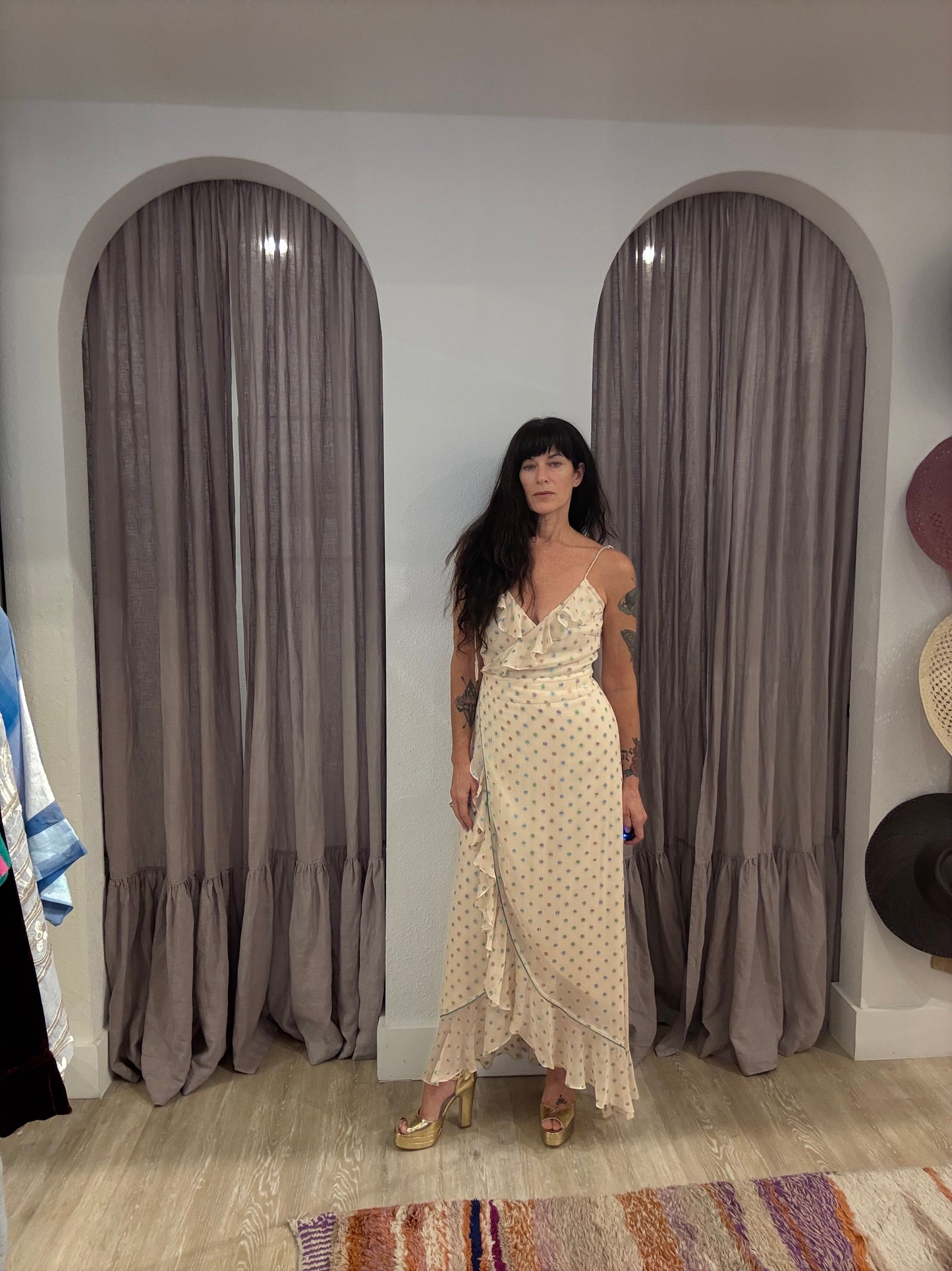 SASSAFRASS RAINBOW MAXI DRESS