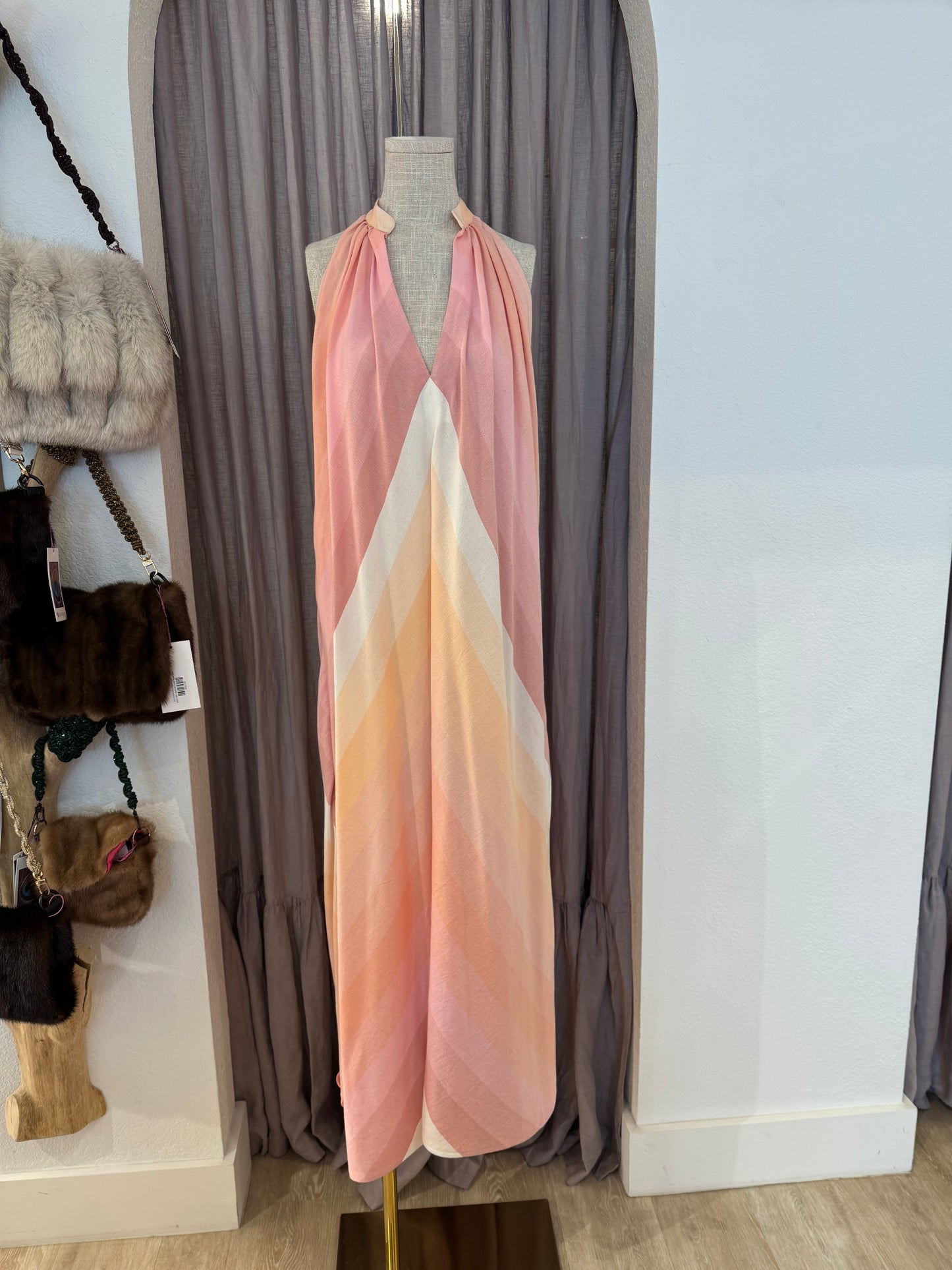 THE HALTER V-NECK DRESS