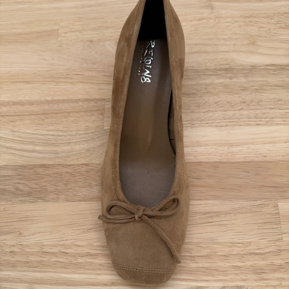 HAVANA VELVET LEATHER FETISH HIGH-HEEL BALLERINAS