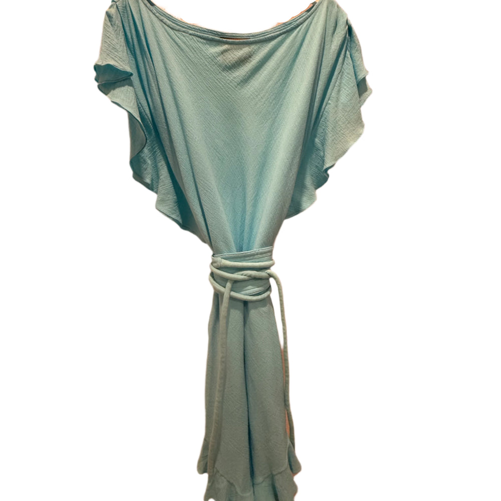 
                  
                    RUFFLE KAFTAN WITH OBI BELT
                  
                