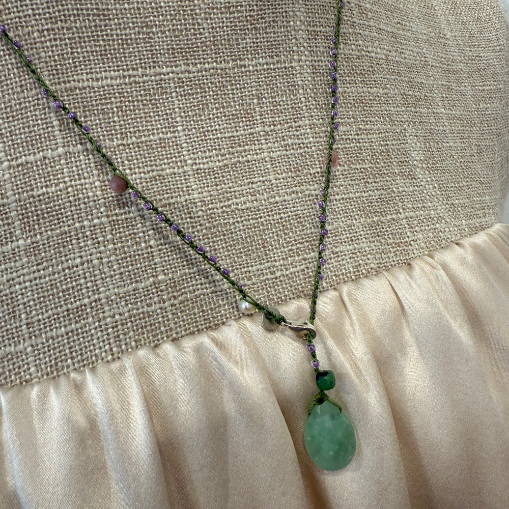 
                  
                    AMAZONITE DROP NECKLACE
                  
                