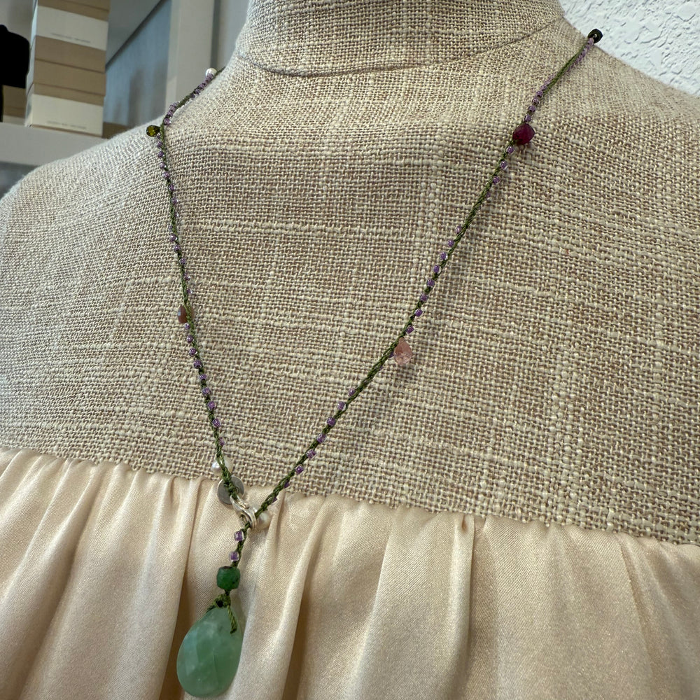 
                  
                    AMAZONITE DROP NECKLACE
                  
                