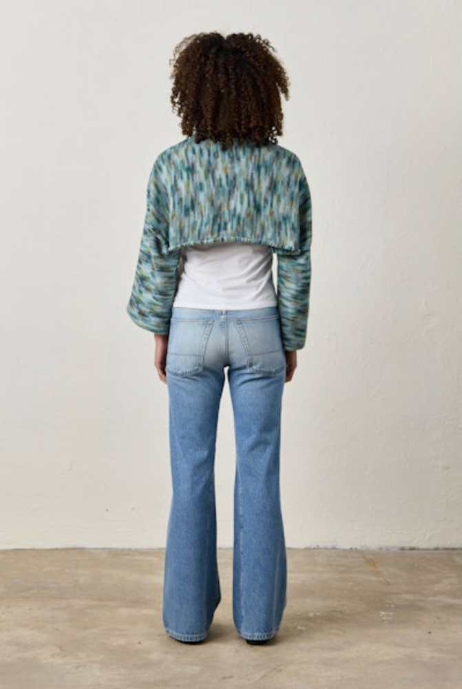 
                  
                    EMMA PAINTED COTTON SHRUG SWEATER
                  
                