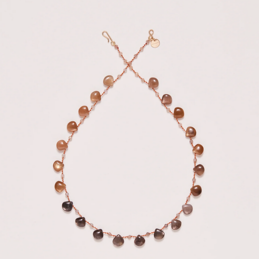 BEACHWOOD DROPS & BEADS NECKLACE