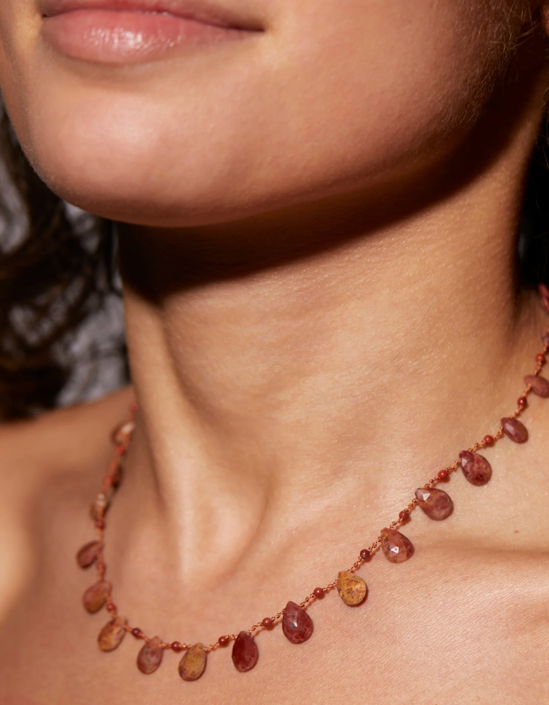 HARPER DROPS & BEADS NECKLACE