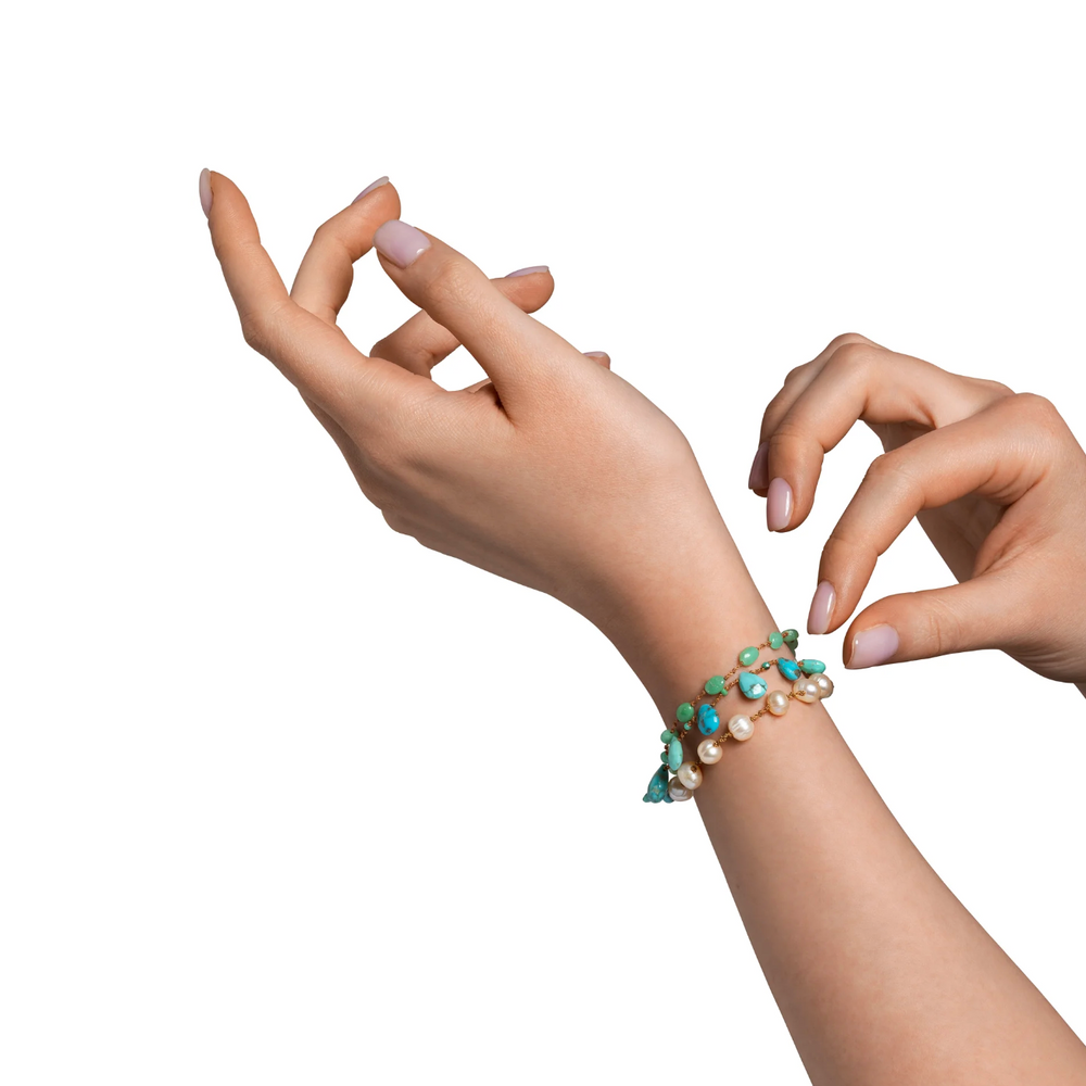 POWHATAN DROPS & BEADS BRACELET