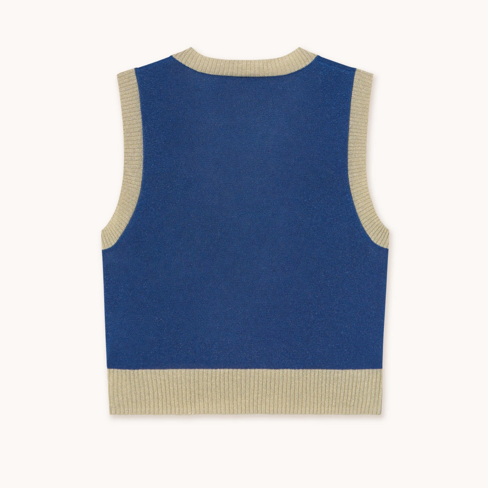 
                  
                    CONTRAST BUTTONED VEST
                  
                