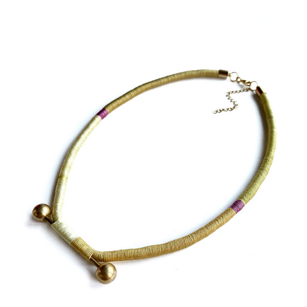 
                  
                    BRASS BALL NECKLACE
                  
                