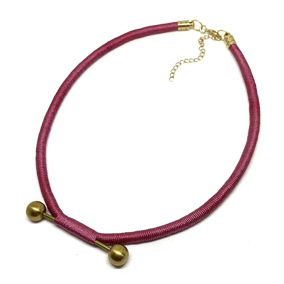 
                  
                    BRASS BALL NECKLACE
                  
                