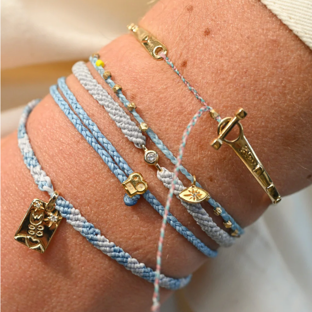 DIAMOND EYE CHARM BRACELET