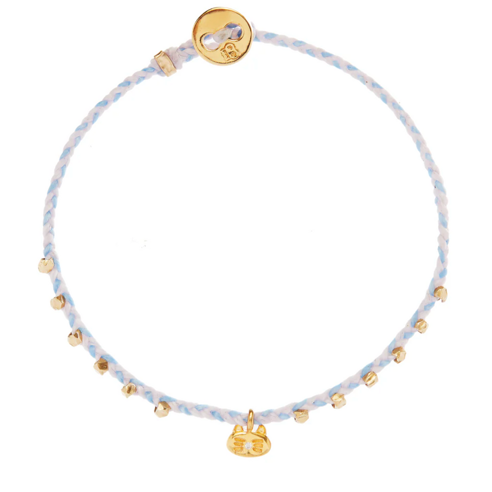 DIAMOND KITTY CHARM BRACELET
