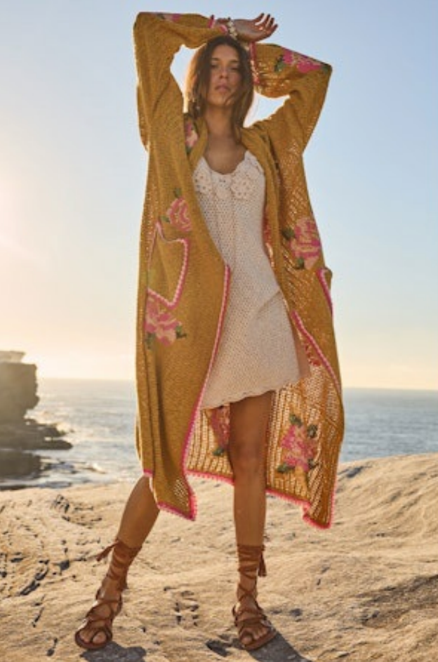 COASTAL GRANNY MAXI CARDIGAN