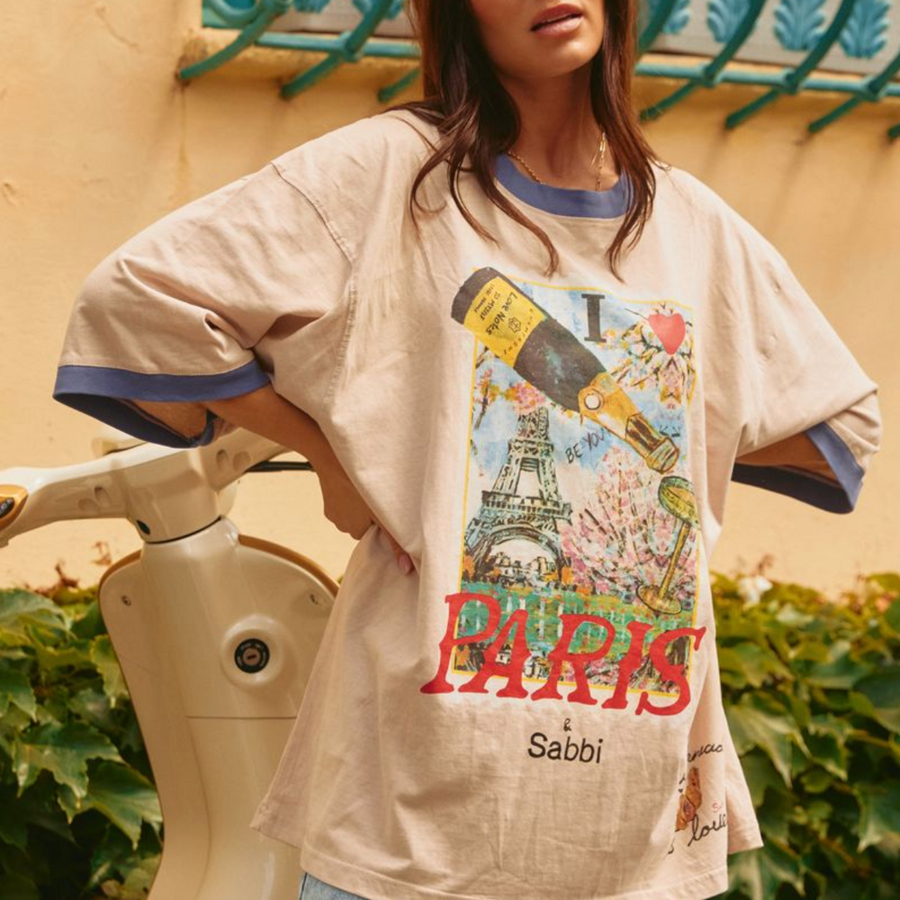 PARIS LOVE NOTES TEE