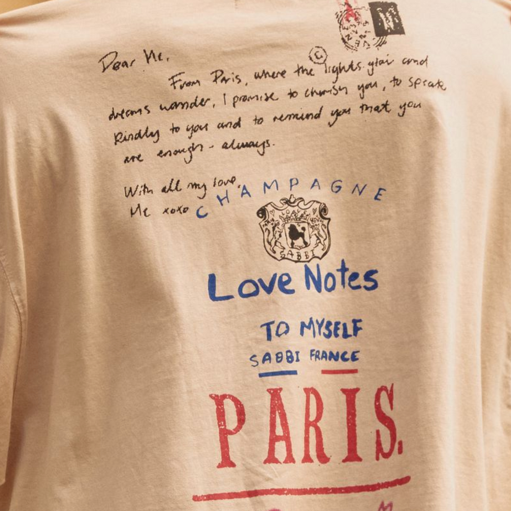 
                  
                    PARIS LOVE NOTES TEE
                  
                