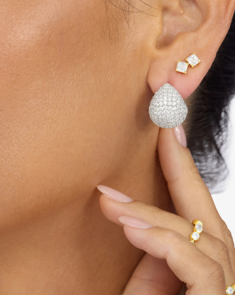 
                  
                    NORA PAVE EARRINGS
                  
                