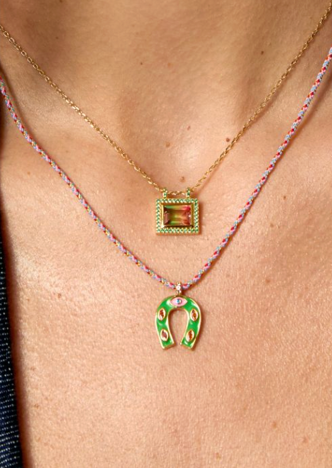 GREEN WATERMELON EL PASO NECKLACE