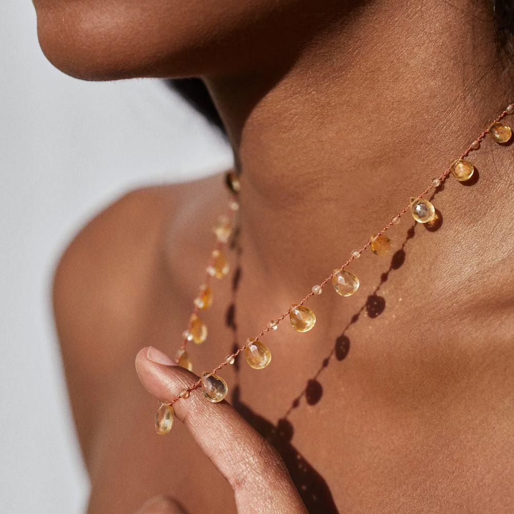 MILL DROPS & BEADS NECKLACE