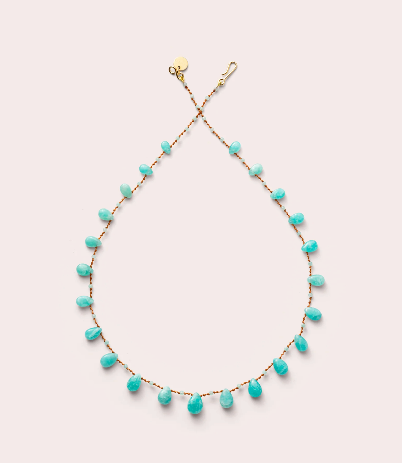 BEETLE DROPS & BEADS NECKLACE