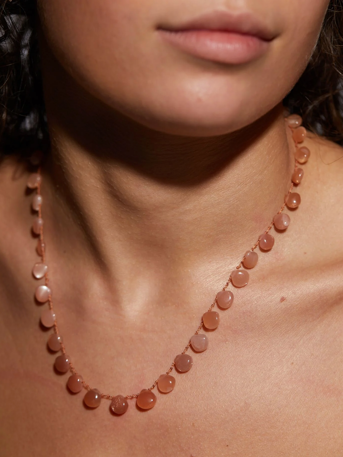 SUNKHAZE DROPS & BEADS NECKLACE