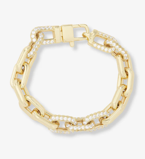 FRANKIE PAVÉ CHAIN BRACELET