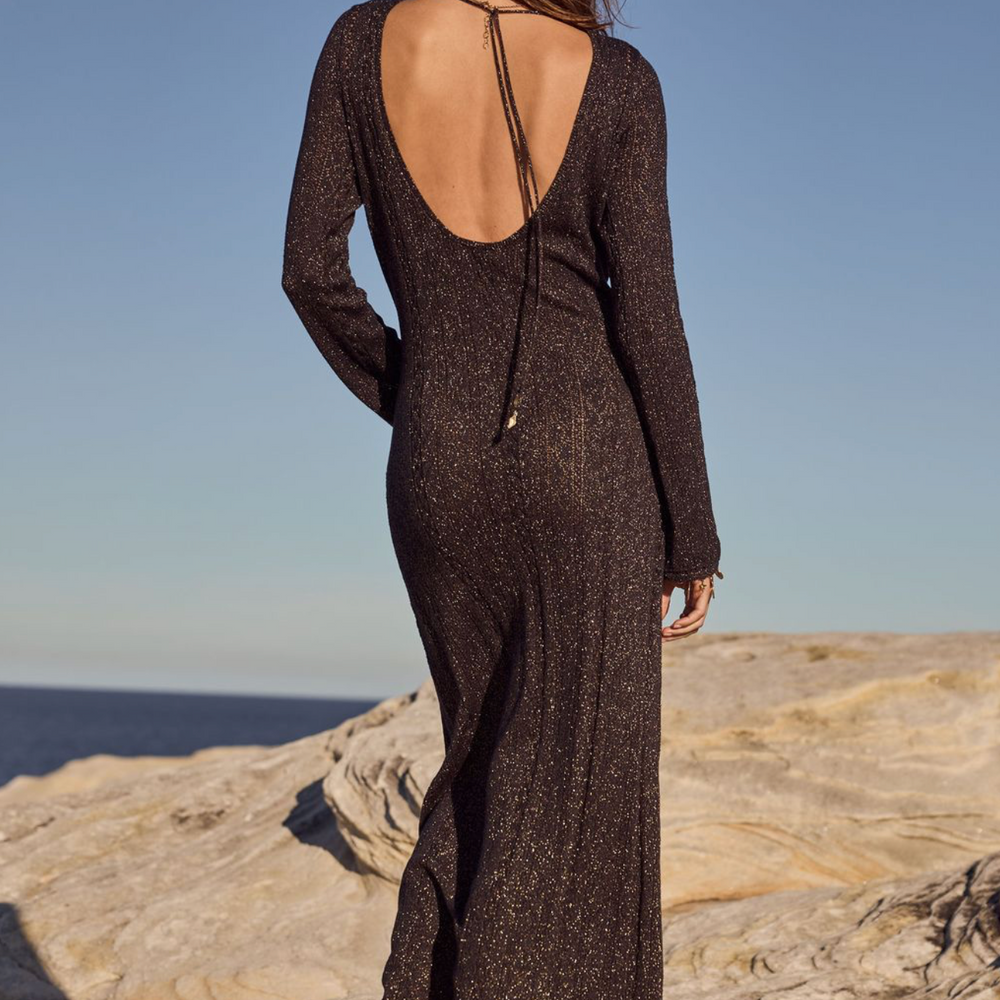 
                  
                    MOSS KNIT BACKLESS MAXI DRESS
                  
                