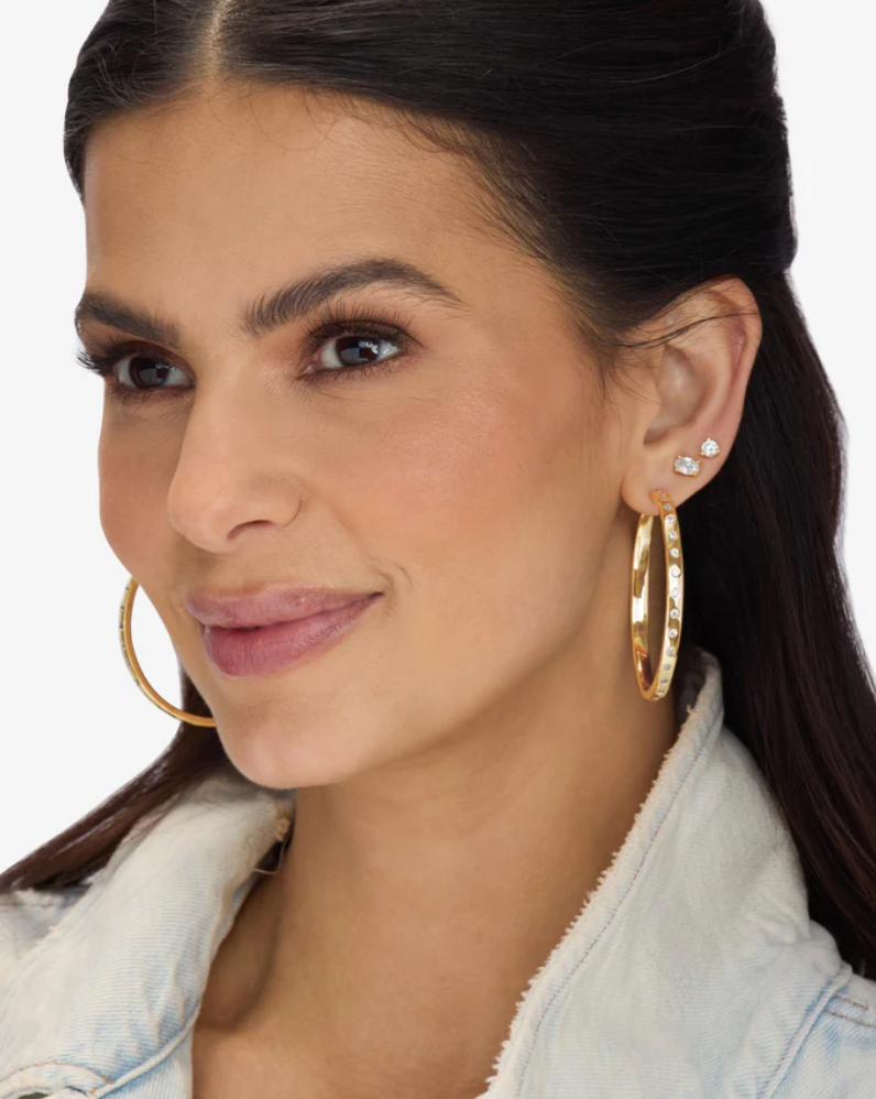 ASHLEY REVERSIBLE HOOPS 2"