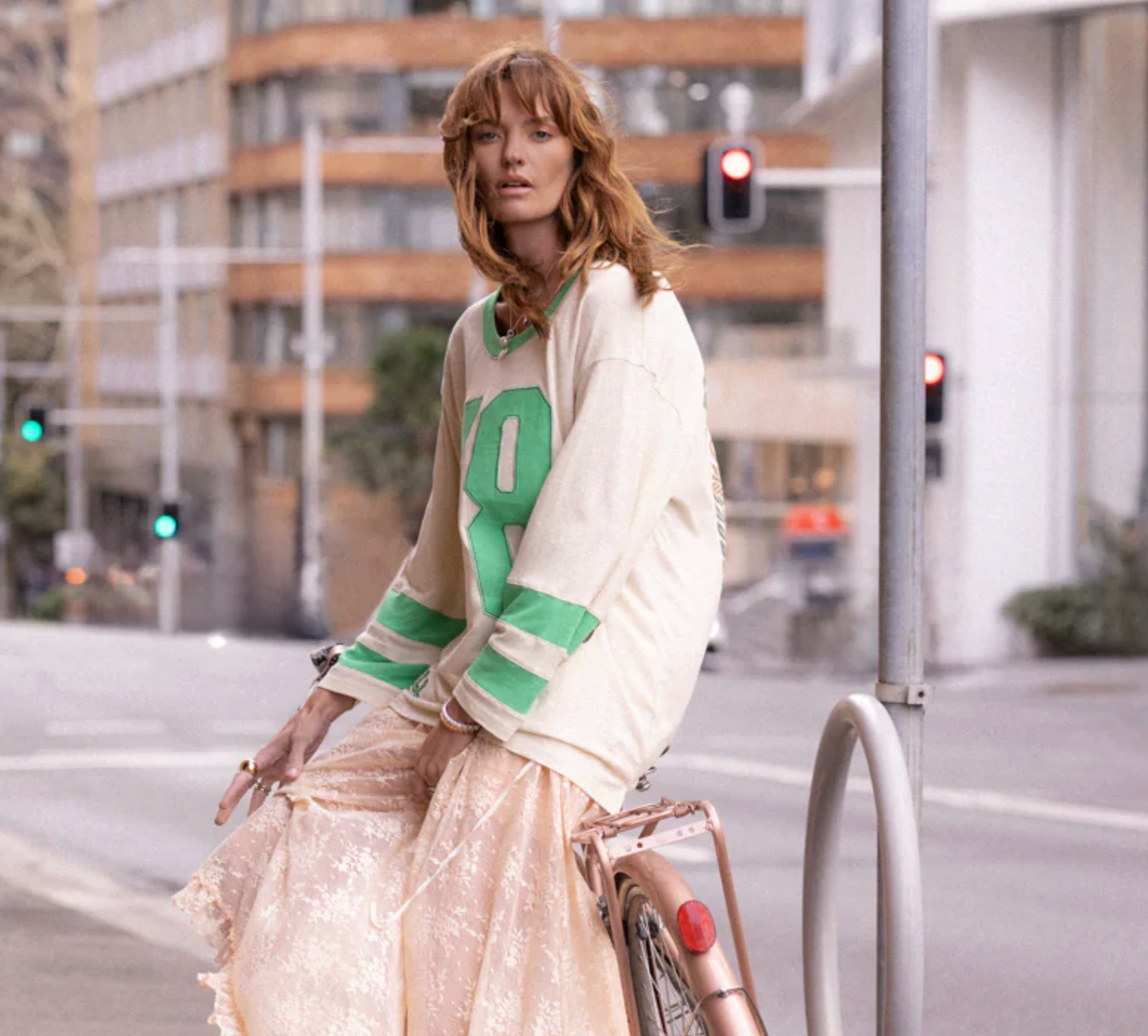 HOMECOMING LONG SLEEVE BIKER TEE