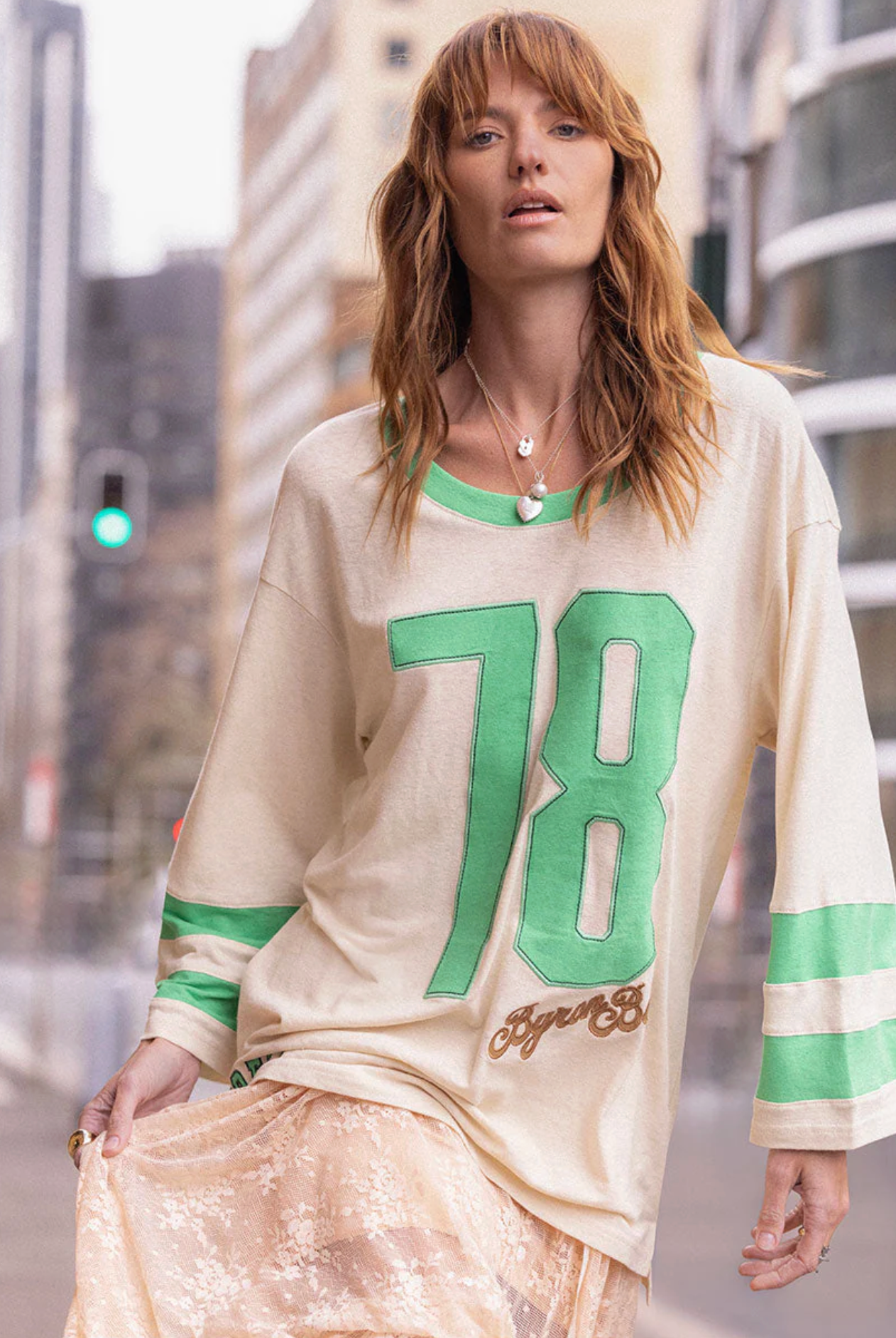 HOMECOMING LONG SLEEVE BIKER TEE