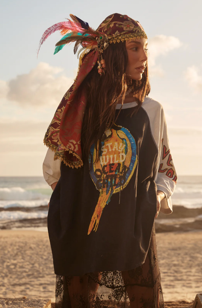 STAY WILD RAGLAN TEE