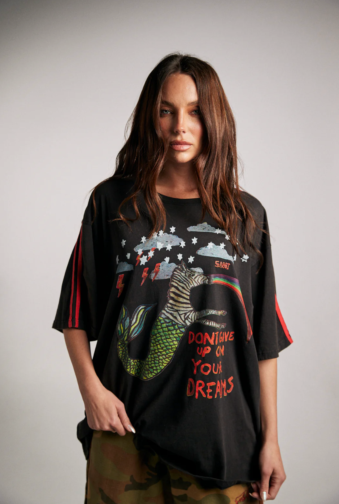 VERY OVERSIZED ZEBRA DREAMS TEE