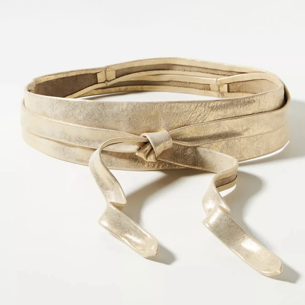 
                  
                    METALLIC SHIMMER WRAP BELT
                  
                