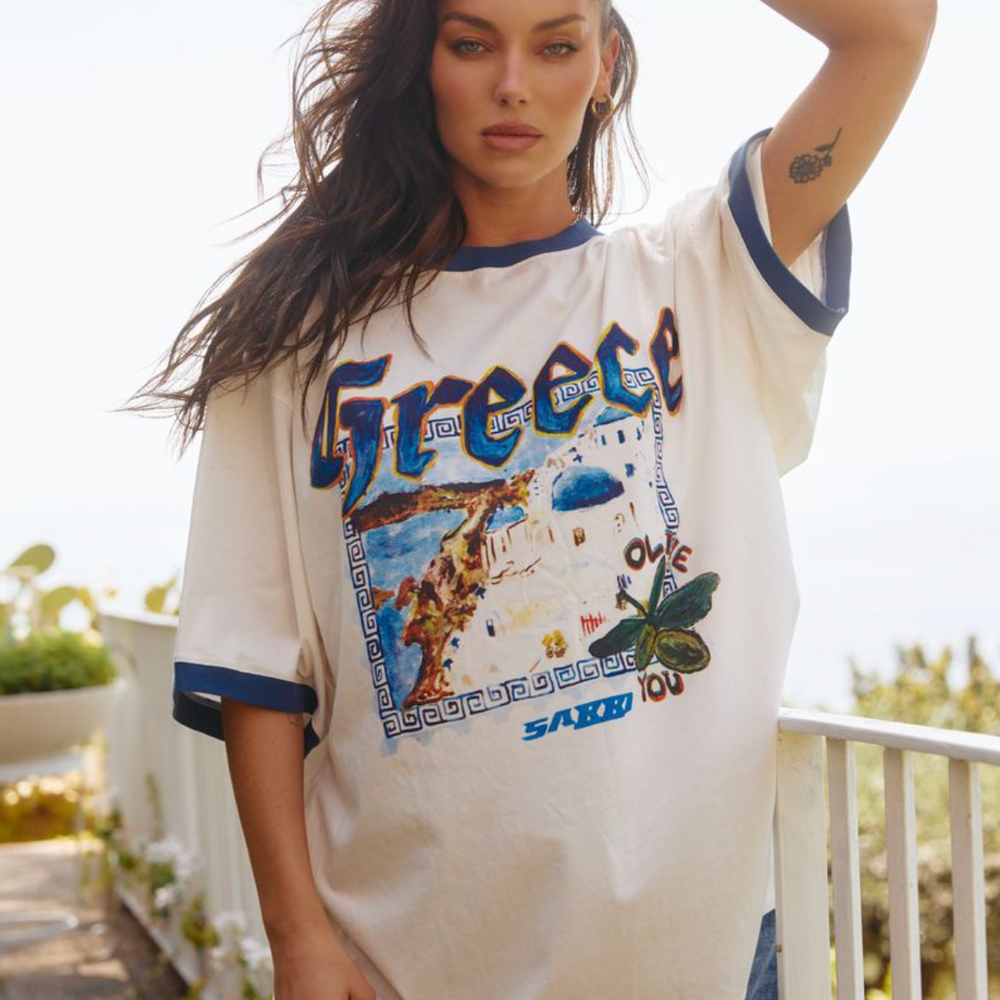 GREECE LOVE NOTES TEE